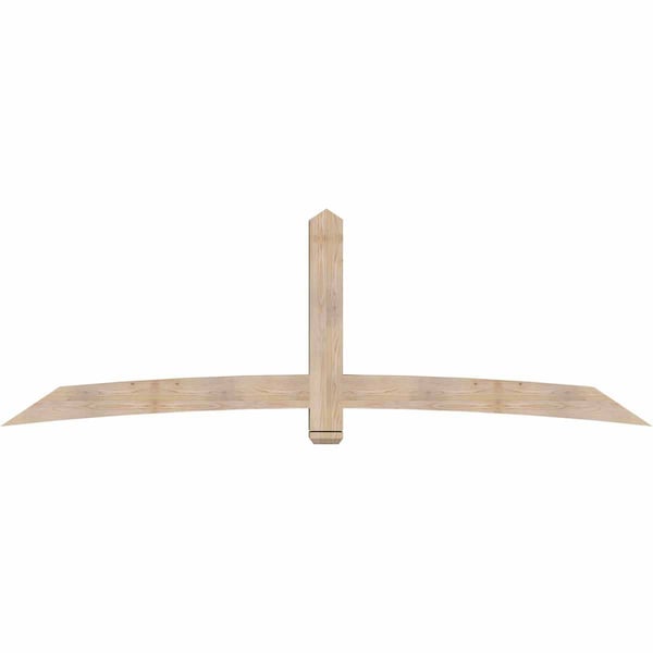 Ekena Millwork Bellingham Smooth Timber Gable Bracket, Douglas Fir, 108"W x 36"H x 5 1/2"D x 5 1/2"F, 8/12 Pitch GBW108X36X0606BEL00SDF - main